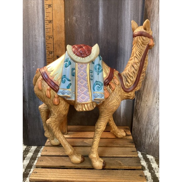 Hawthorne Village Nativity King Balthazar & Standing Camel Porcelain Kinkade - Picture 11 of 14